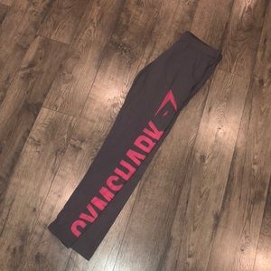 Gymshark Burnout Leggings Pink/Charcoal